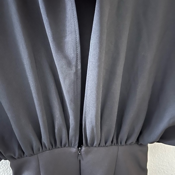 ASOS black short fitted dress with button detail short wing sleeves Size 2 - Picture 5 of 5